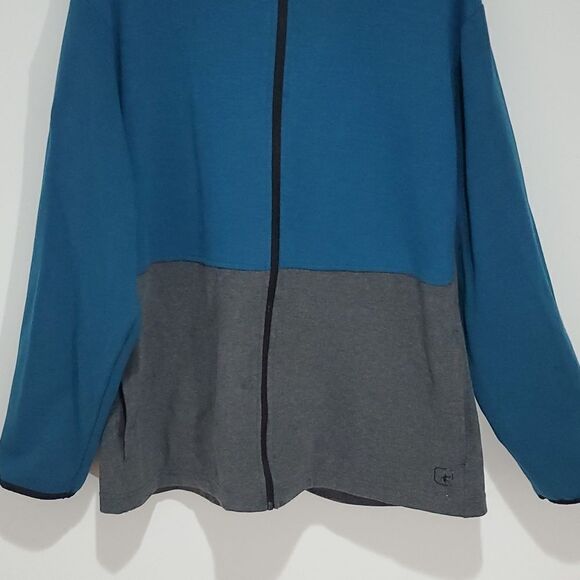 and1 XXL blue and grey zip up hoodie - Picture 3 of 7